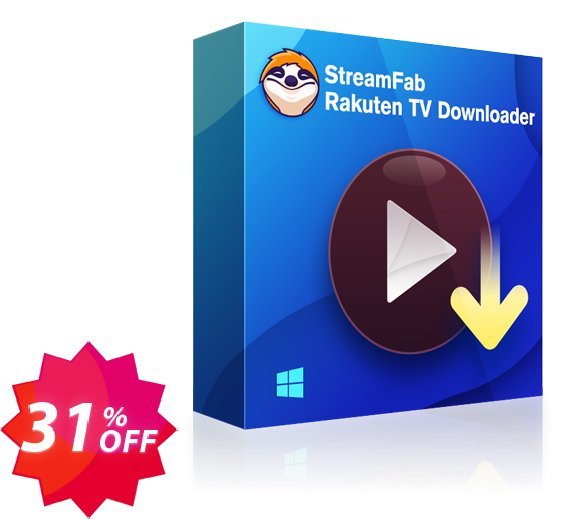 StreamFab Rakuten Downloader PRO Coupon code 31% discount 
