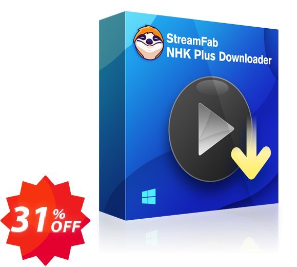 StreamFab NHK Plus Downloader Coupon code 31% discount 