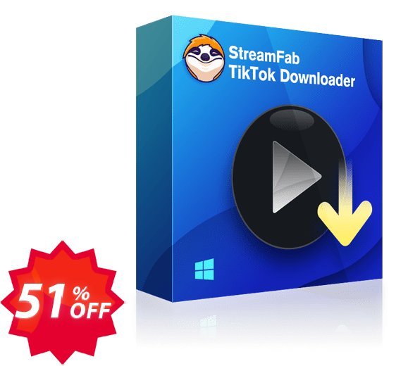 StreamFab TikTok Downloader Coupon code 51% discount 