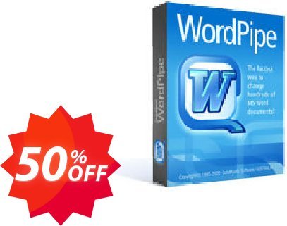 WordPipe Search and Replace for Word Coupon code 50% discount 