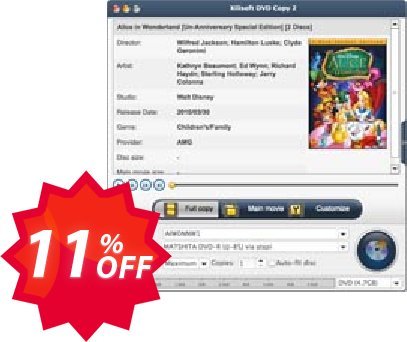 Xilisoft DVD Copy for MAC Coupon code 11% discount 