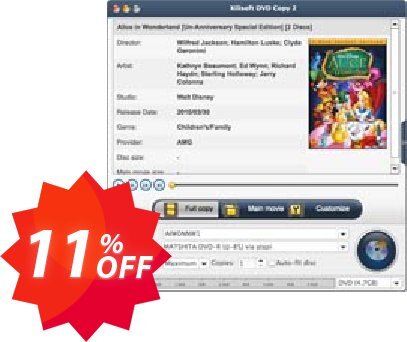 Xilisoft DVD Copy for MAC Coupon code 11% discount 