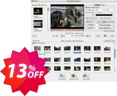 Xilisoft DVD Snapshot for MAC Coupon code 13% discount 