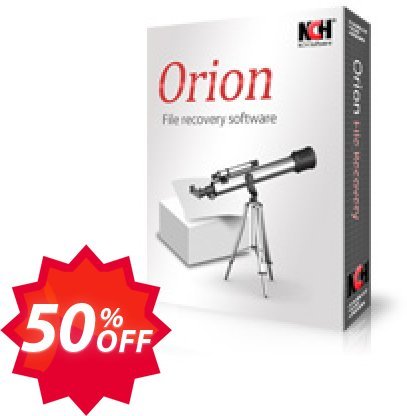 Orion File Recovery Software Coupon code 50% discount 