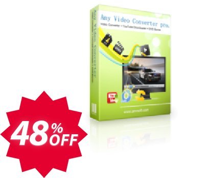 Any Video Converter Pro Coupon code 48% discount 