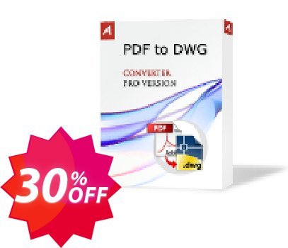 AutoDWG PDF to DWG Converter PRO Coupon code 30% discount 