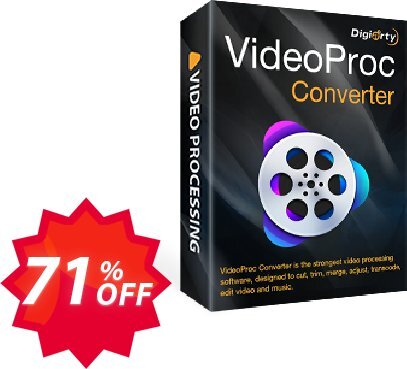 VideoProc Converter Yearly Plan Coupon code 71% discount 