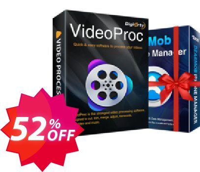 VideoProc Converter, Family Plan for 2-5 PCs  Coupon code 52% discount 