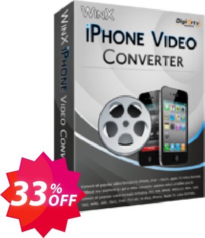WinX iPhone Video Converter Coupon code 33% discount 