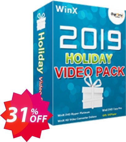 WinX 2019 Holiday Video Pack Coupon code 31% discount 