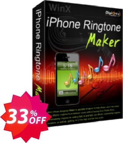 WinX iPhone Ringtone Maker Coupon code 33% discount 