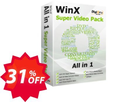 WinX Super Video Pack Coupon code 31% discount 