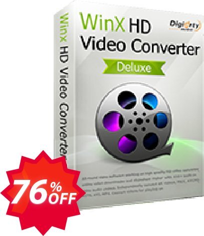 WinX HD Video Converter Deluxe, Yearly Plan  Coupon code 76% discount 