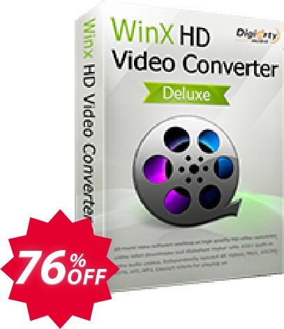 WinX HD Video Converter Deluxe Coupon code 76% discount 