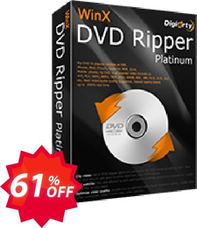 WinX DVD Ripper Platinum, 3-month Plan  Coupon code 61% discount 