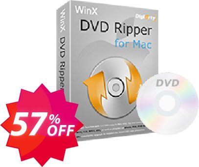 WinX DVD Ripper for MAC Lifetime Coupon code 57% discount 