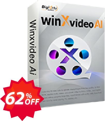 WinXvideo AI 1-Year 3 PCs Coupon code 62% discount 