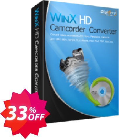 WinX HD Camcorder Video Converter Coupon code 33% discount 