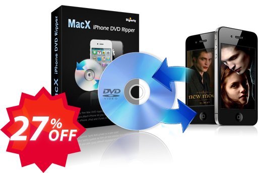 MACX iPhone DVD Ripper Coupon code 27% discount 