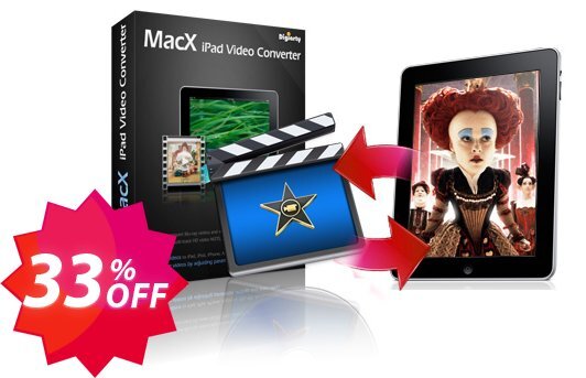 MACX iPad Video Converter Coupon code 33% discount 