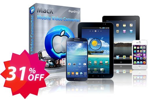MACX Mobile Video Converter Coupon code 31% discount 