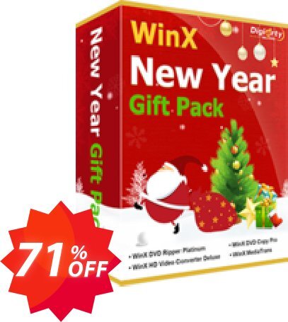 WinX New Year Special Pack, 5 MACs  Coupon code 71% discount 