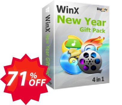 WinX New Year Special Pack, for 2-5 PCs  Coupon code 71% discount 