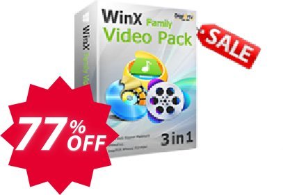 WinX Family Video Pack, for 2 PCs  Coupon code 77% discount 