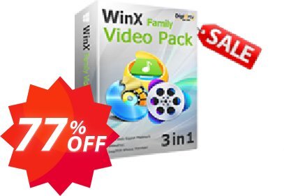 WinX Family Video Pack, for 2 PCs  Coupon code 77% discount 