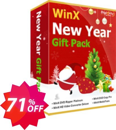 WinX New Year Special Pack, 5 PC  Coupon code 71% discount 