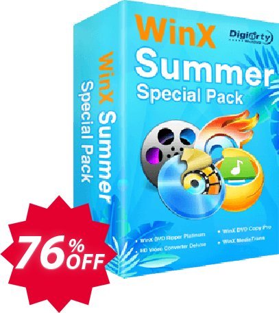 WinX Summer Special Pack Coupon code 76% discount 