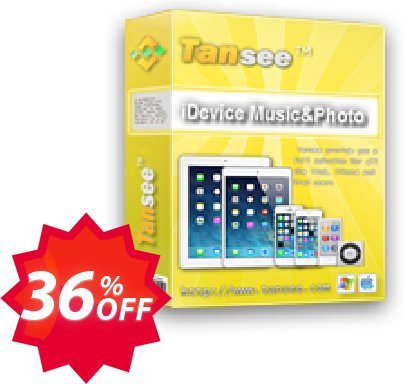Tansee iOS Music & Photo Transfer Coupon code 36% discount 
