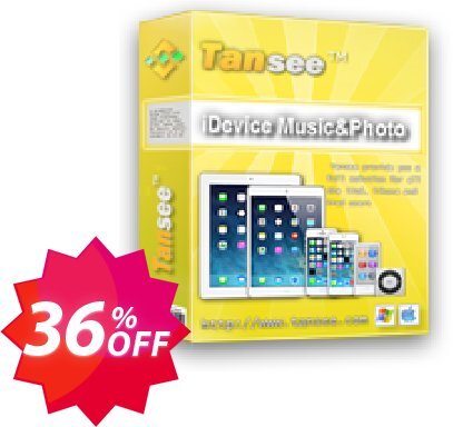 Tansee iOS Music & Photo Transfer Coupon code 36% discount 