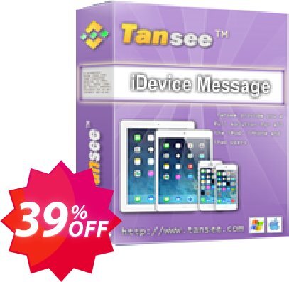 Tansee iOS Message&Contact Transfer - Yearly Coupon code 39% discount 