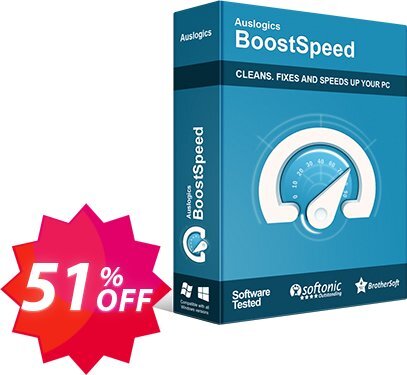 Auslogics BoostSpeed Coupon code 51% discount 