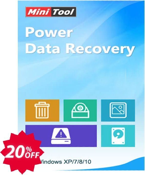 MiniTool Power Data Recovery Coupon code 20% discount 