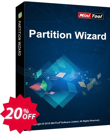 MiniTool Partition Wizard Server, Lifetime upgrade  Coupon code 20% discount 