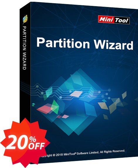 MiniTool Partition Wizard Technician, Lifetime Upgrade  Coupon code 20% discount 