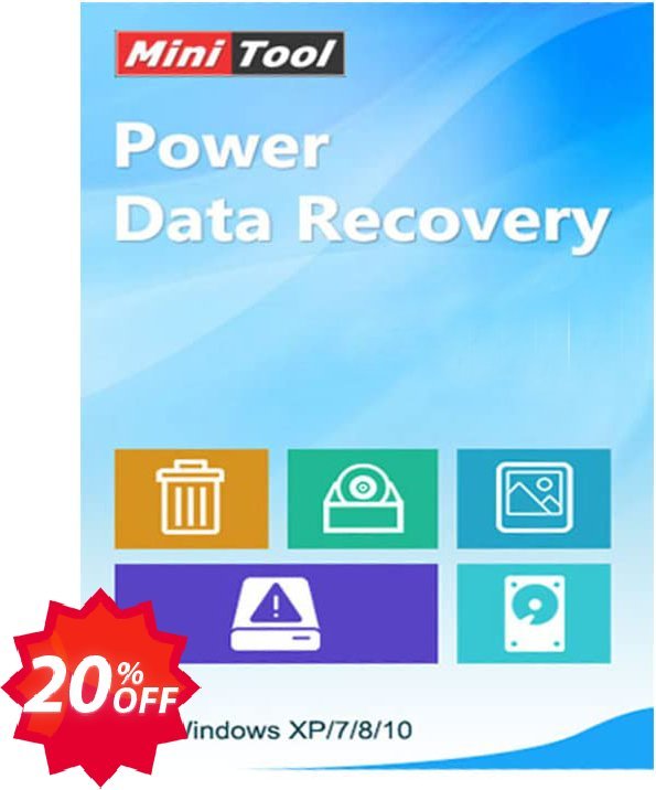 MiniTool Power Data Recovery Commercial Coupon code 20% discount 