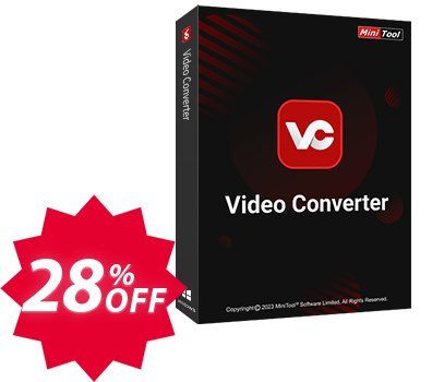 MiniTool Video Converter 1-Month Coupon code 28% discount 