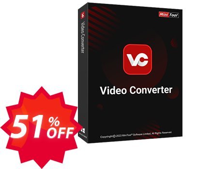 MiniTool Video Converter 6-month Coupon code 51% discount 