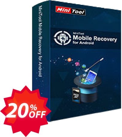 MiniTool Mobile Recovery for Android Coupon code 20% discount 