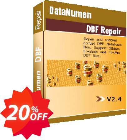 DataNumen DBF Repair Coupon code 20% discount 