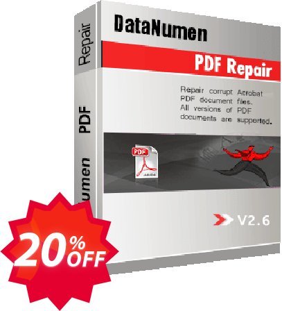 DataNumen PDF Repair Coupon code 20% discount 