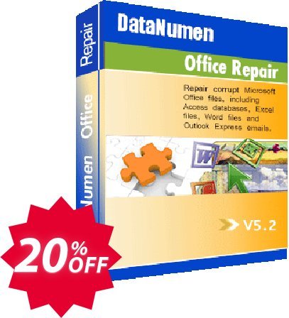 DataNumen Office Repair Coupon code 20% discount 