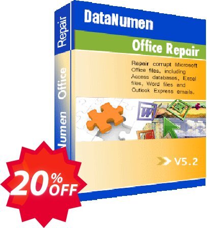 DataNumen Office Repair Coupon code 20% discount 