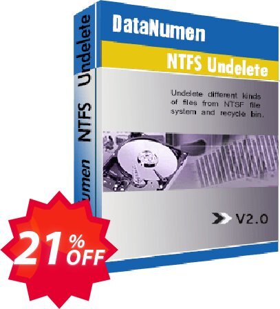 DataNumen NTFS Undelete Coupon code 21% discount 