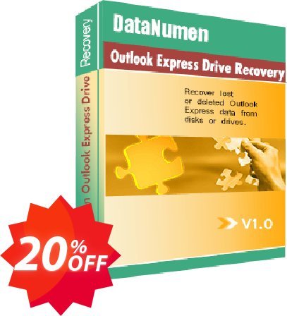 DataNumen Outlook Express Drive Recovery Coupon code 20% discount 