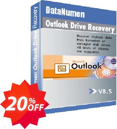 DataNumen Outlook Drive Recovery Coupon code 20% discount 