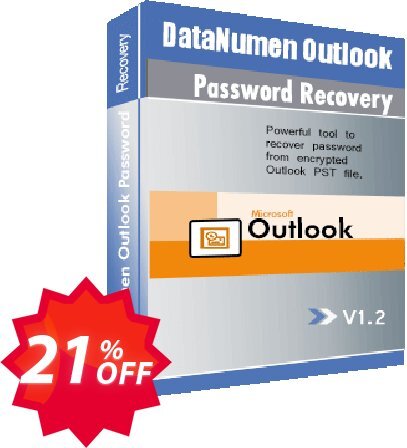 DataNumen Outlook Password Recovery Coupon code 21% discount 